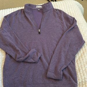 Peter Millar triblend mileage quarter zip